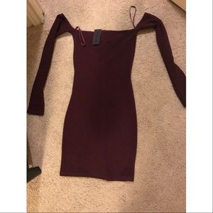 Off the shoulder bodycon dress