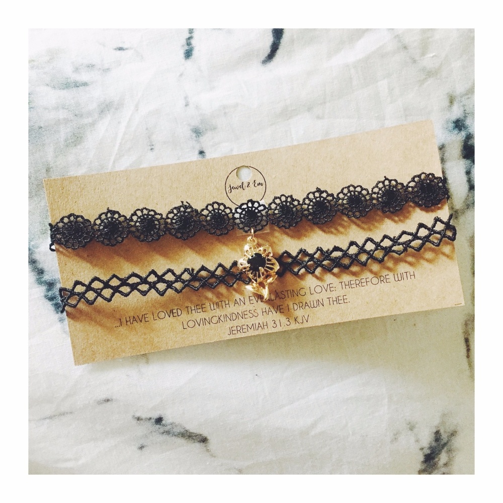 Black Choker Set