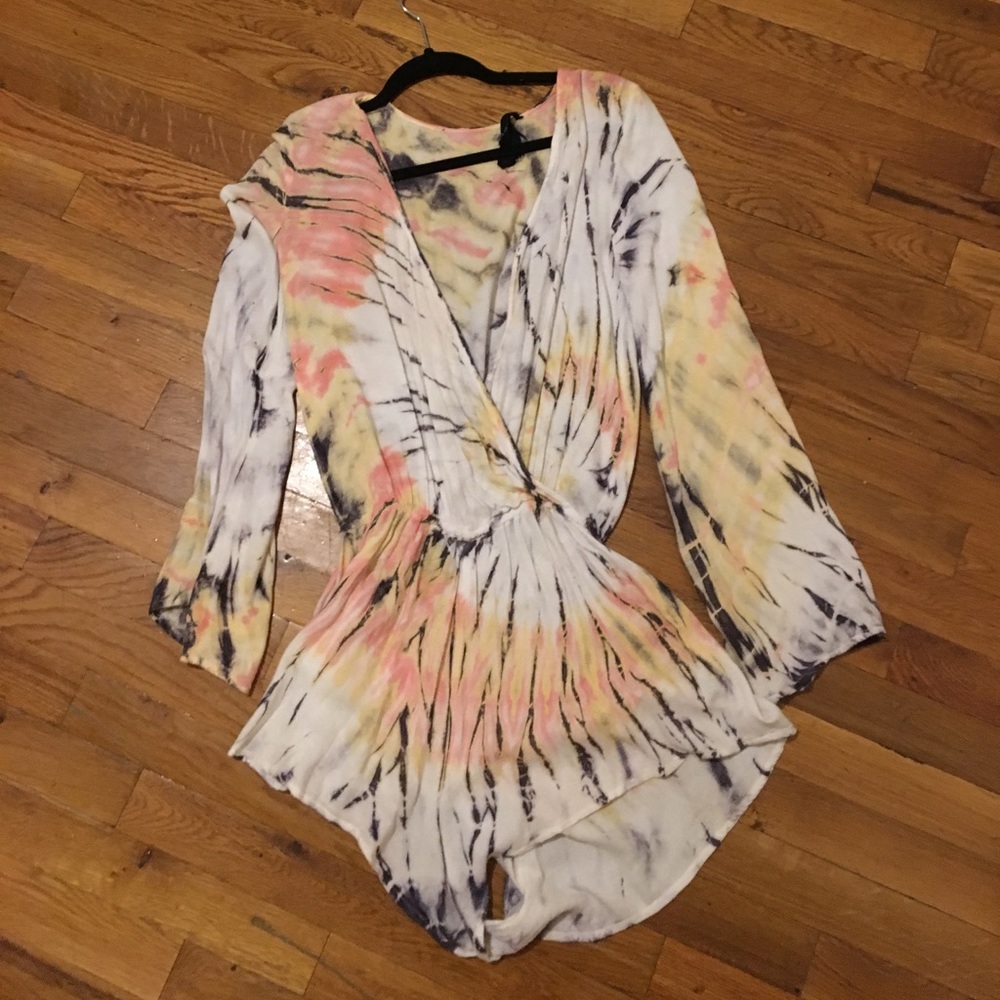 Blue Life tye dye romper
