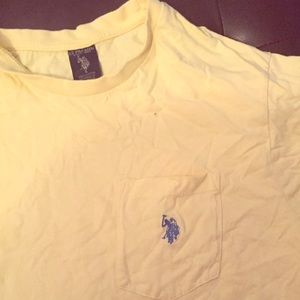 (Basics) ralph lauren yellow tshirt