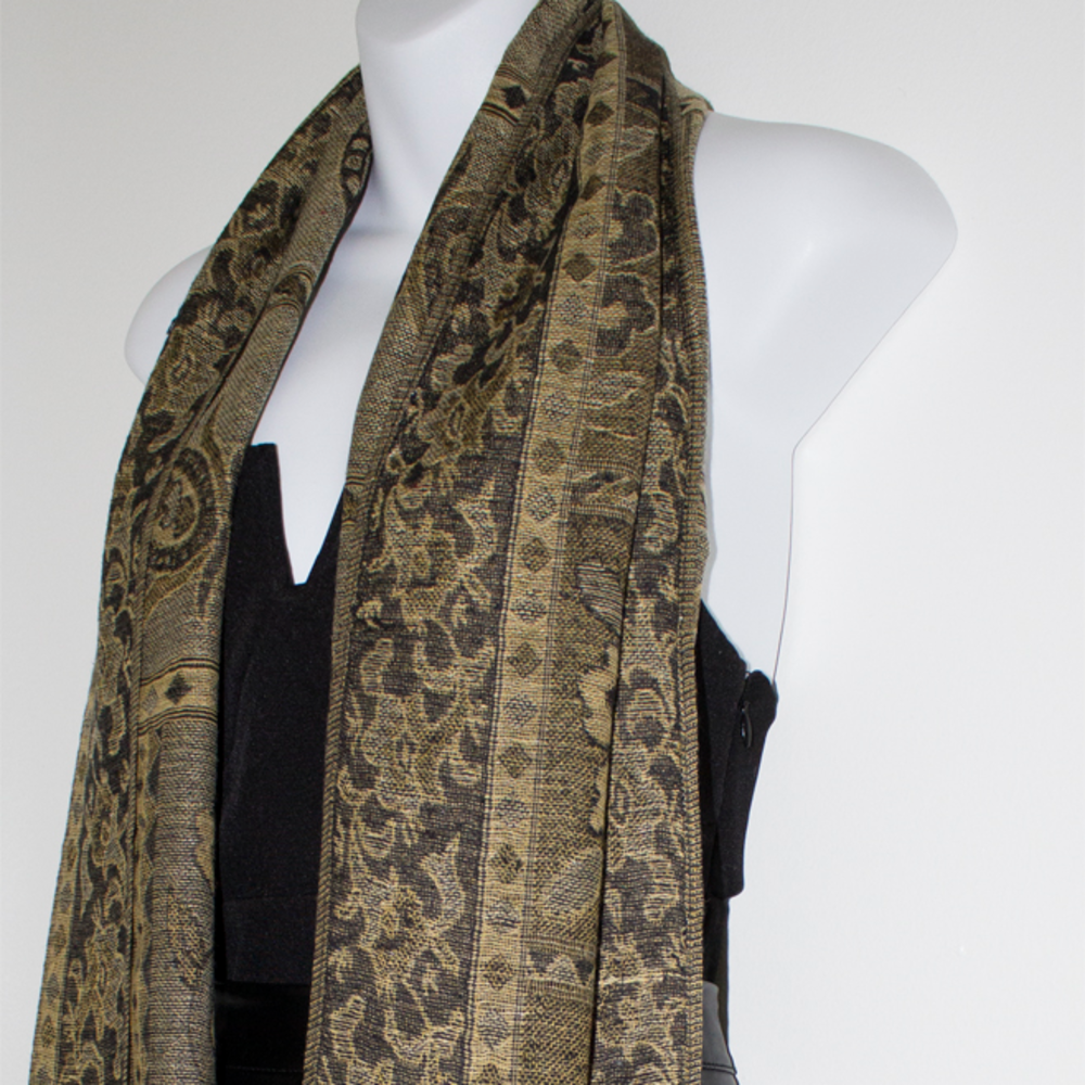 NWT Gold Pashmina scarf
