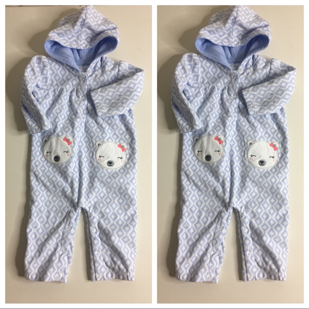 12 month fleece one piece