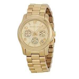 AUTHENTIC Michael Kors Gold Runway Watch MK5055
