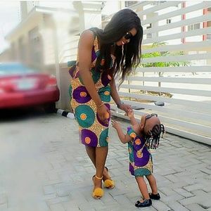 Custom made Twinning dresses for mom and mini me.