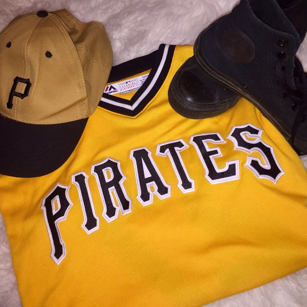 Majestic Youth Replica Pirates Kang #27 Jersey