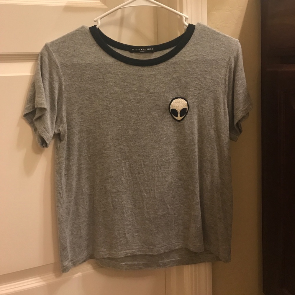 grey brandy melville tee