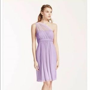 David's Bridal one shoulder