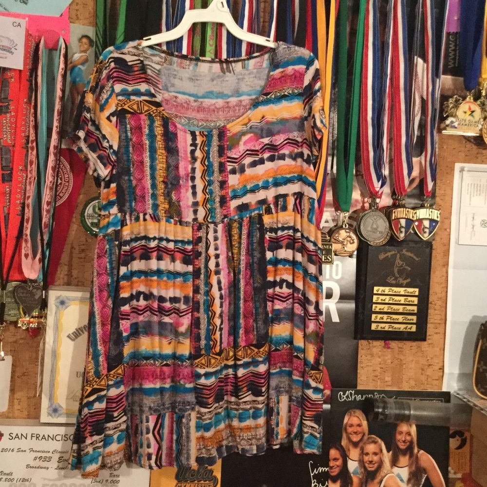 Wild print kids mini dress