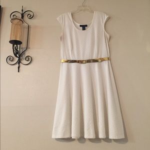 Ashley Stewart Dress Belted Sheath A-Line