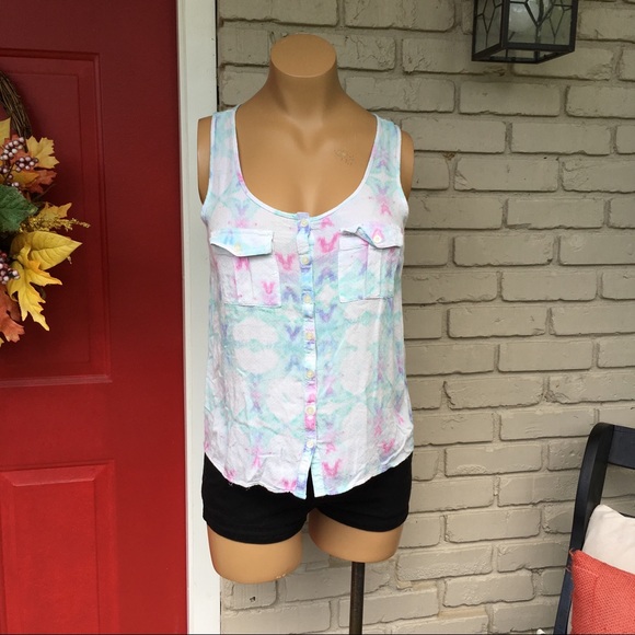 Aeropostale Tops - Aeropostale cotton candy tie dye look tank