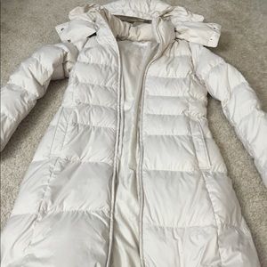 Winter hoody jacket  cream white