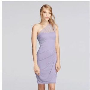 David's Bridal one shoulder
