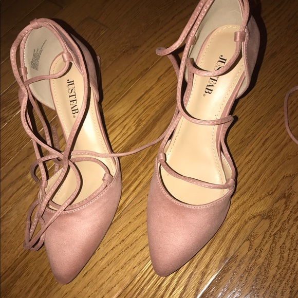 Rose suede heels - Picture 2 of 4