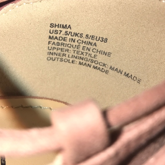 Rose suede heels - Picture 4 of 4