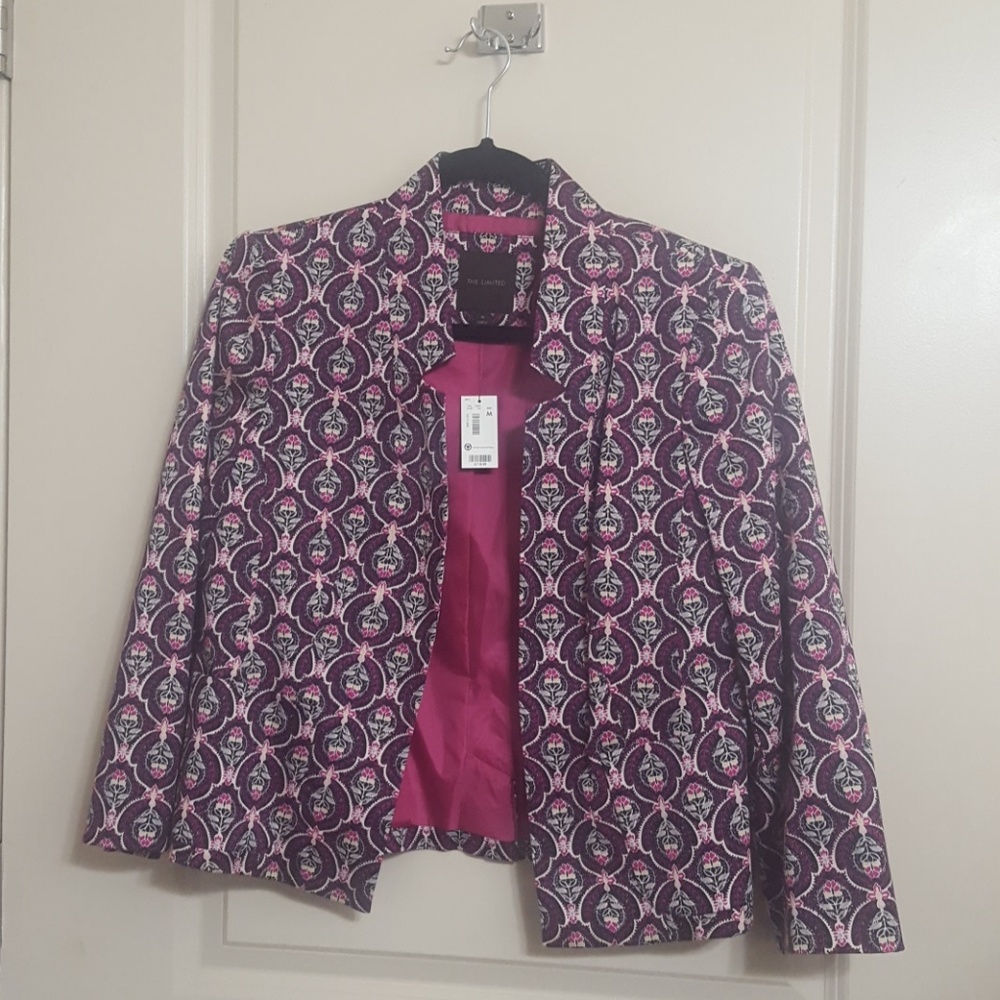 NWT The Limited Pink Pattern Jacket