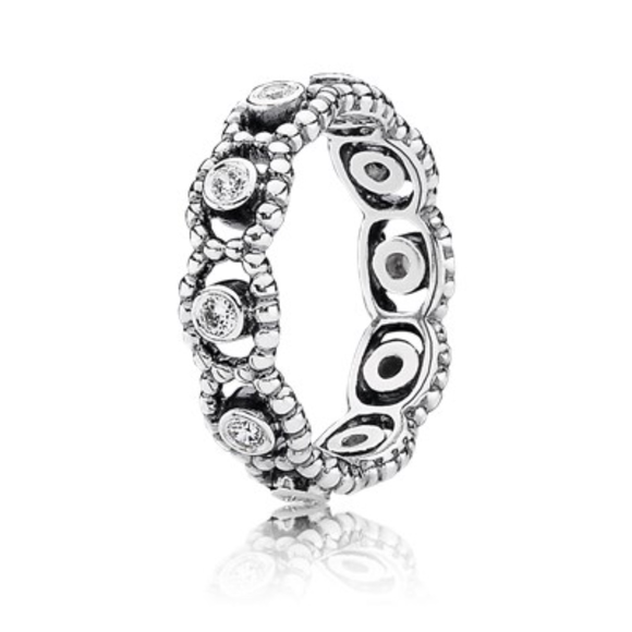 Pandora silver CZ Your Majesty Ring - Picture 3 of 3