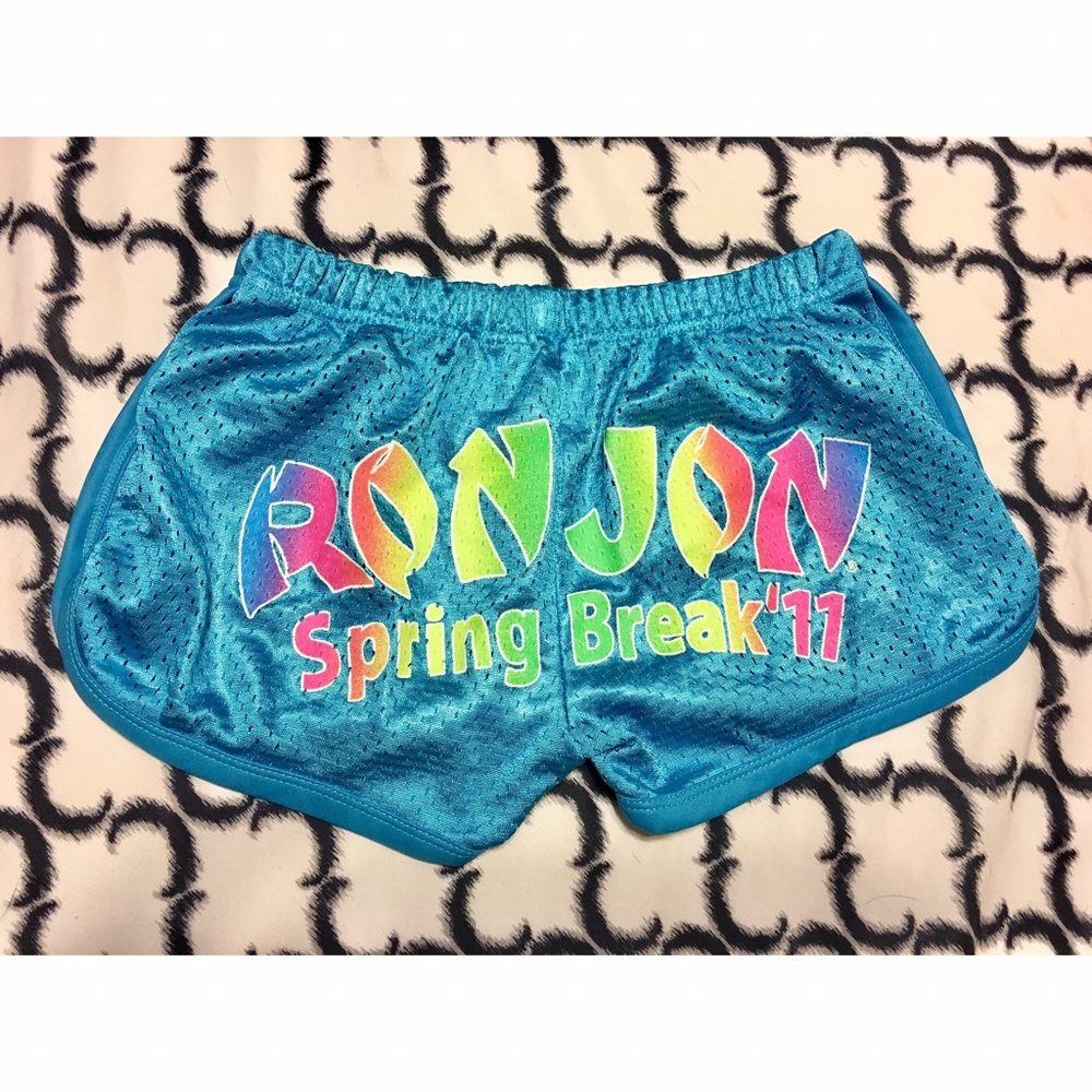 Blue "Ron Jon" Spring Break Shorts