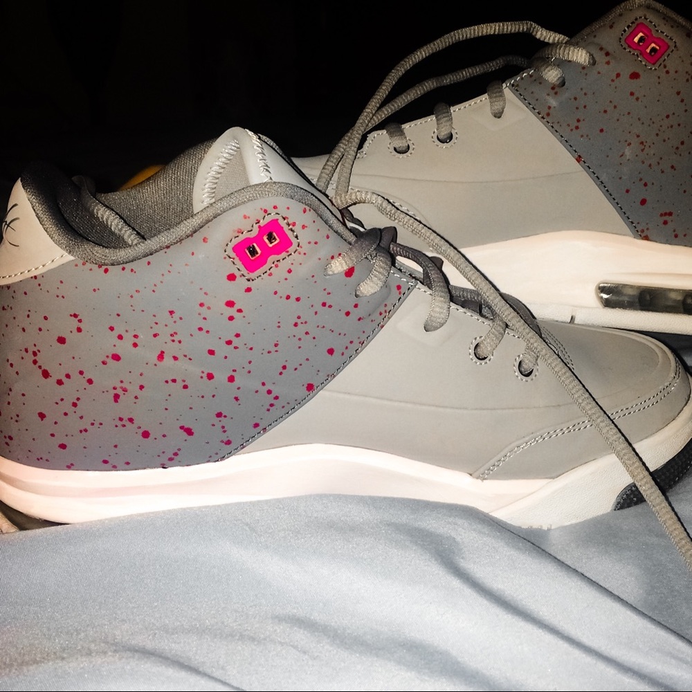Jordan Flight Pink & Gray Size 8