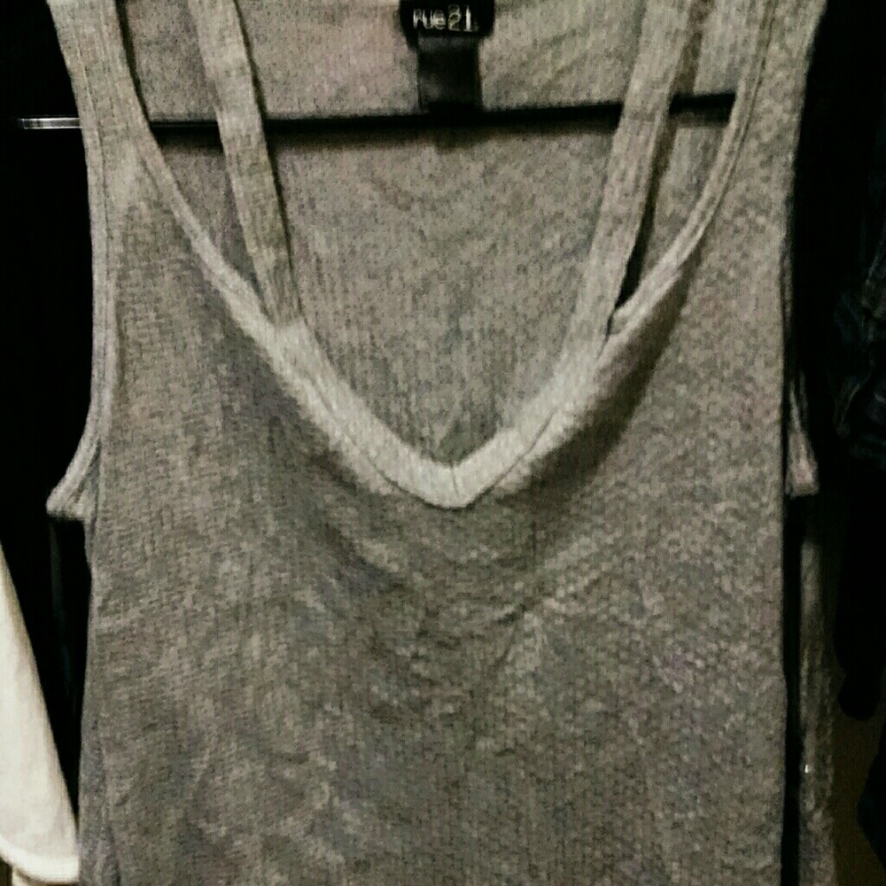 Gray tank top size small