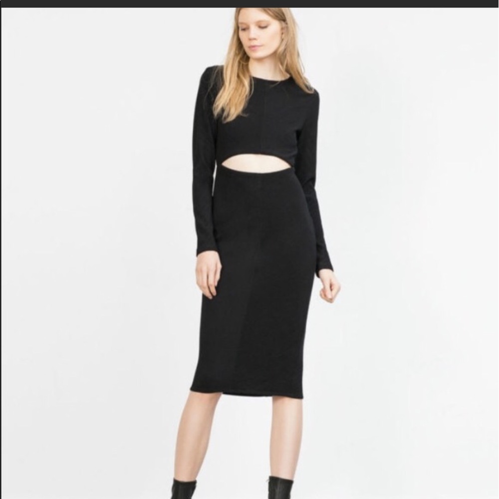 Zara Cut-out Midi Dress