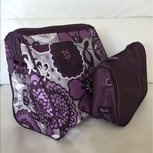 Thirty-one Cosmetic Bag Set - Plum Awesome Blossom