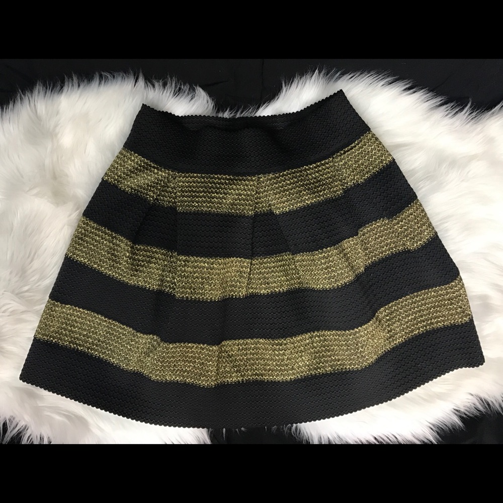 Black and Gold skirt Sz:XL Xhilaration