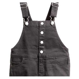 Black Jean Overall Dress