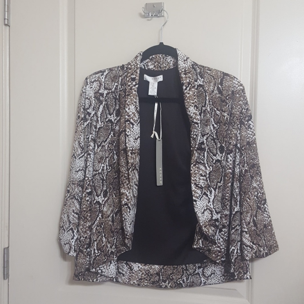 NWT Kenar Snake Skin Patern Jacket.