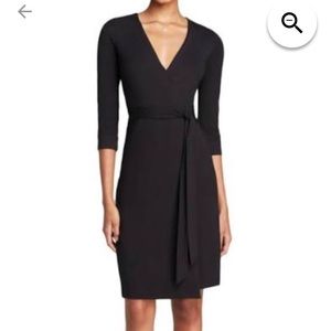 Diane Von Furstenberg black wrap dress