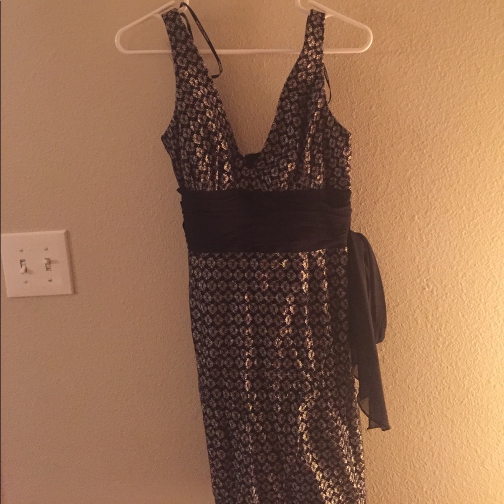 Silver/ black cocktail dress