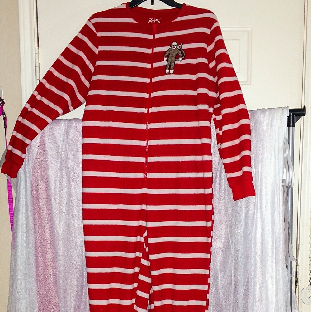 Sock monkey onesie