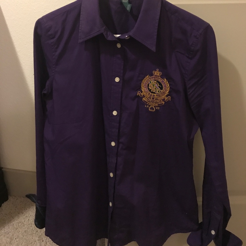 Purple Ralph Lauren button up