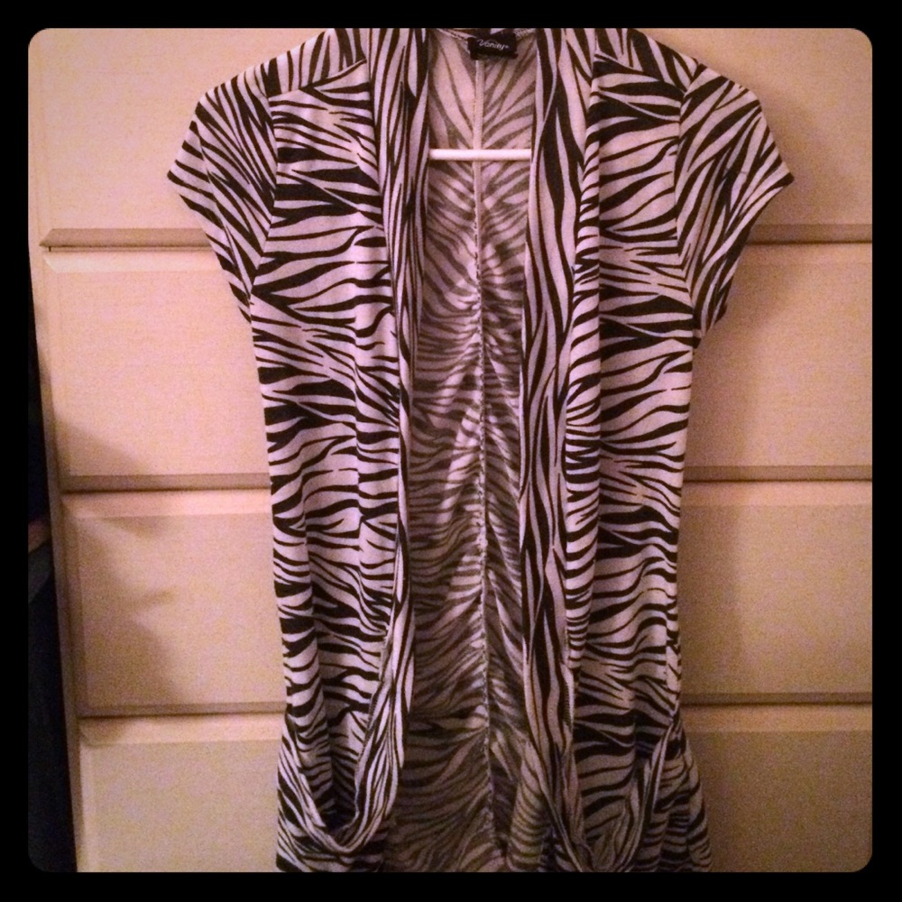 Cardigan Zebra Print Vanity Brand
