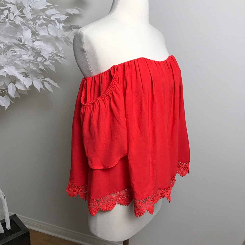 Lovers + Friends Life's A Beach Top/ Red Orange❤️ - Picture 2 of 8