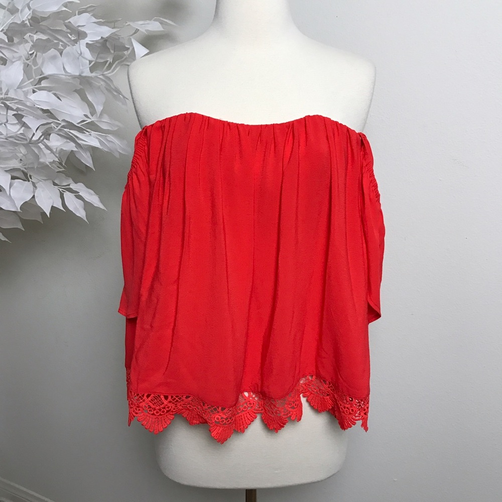 Lovers + Friends Life's A Beach Top/ Red Orange❤️ - Picture 6 of 8