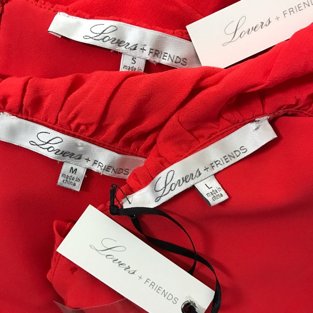 Lovers + Friends Life's A Beach Top/ Red Orange❤️ - Picture 8 of 8