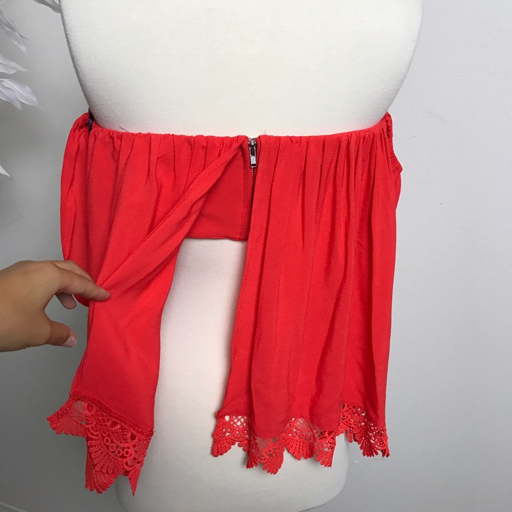 Lovers + Friends Life's A Beach Top/ Red Orange❤️ - Picture 7 of 8