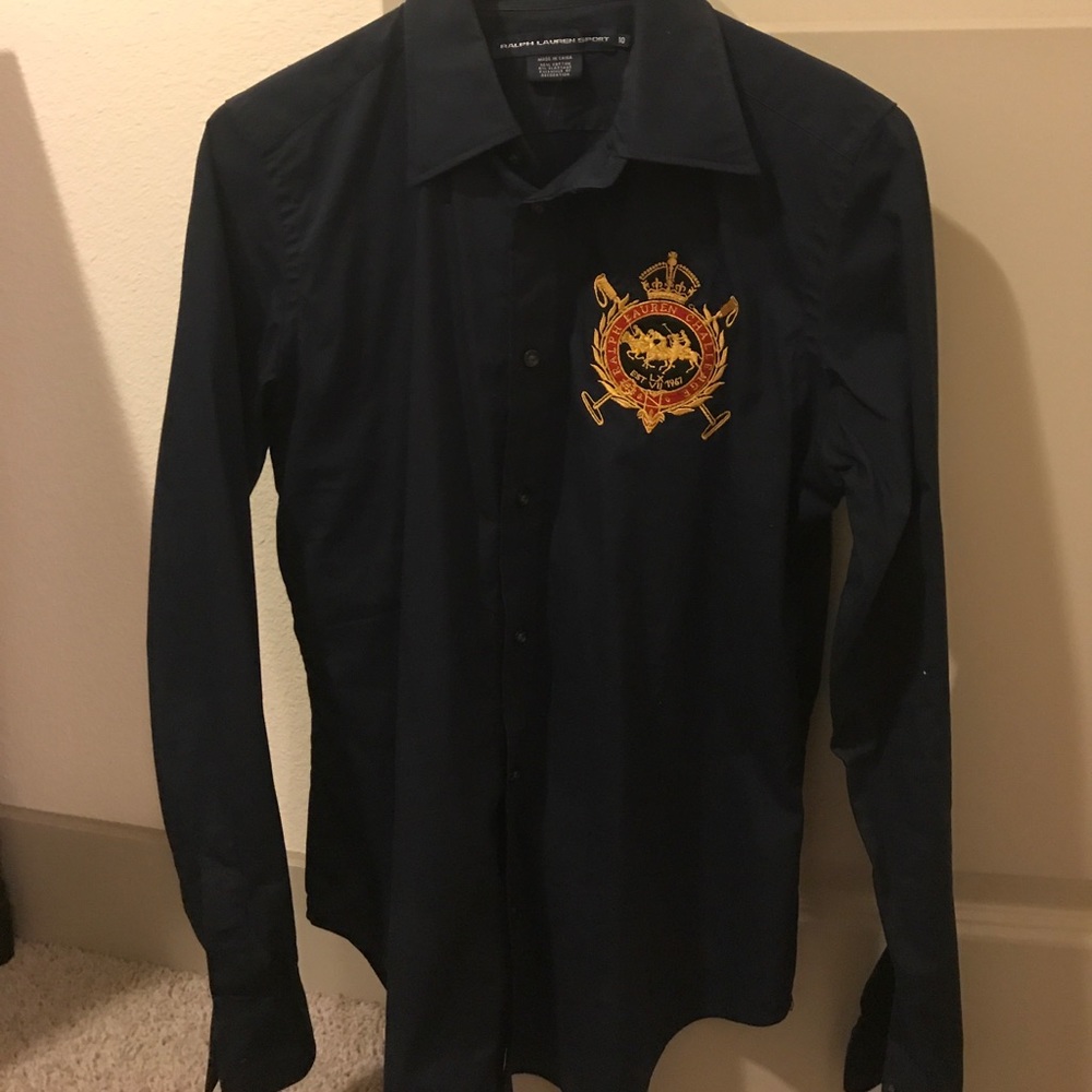 Navy blue Ralph Lauren button down