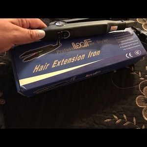Hair extensions iron