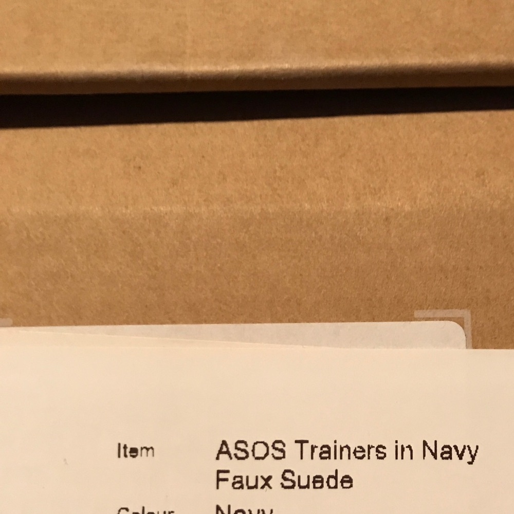 Navy ASOS sneakers