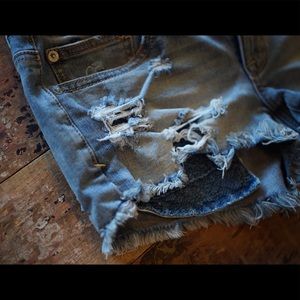 American Eagle Destroyed Denim Short
