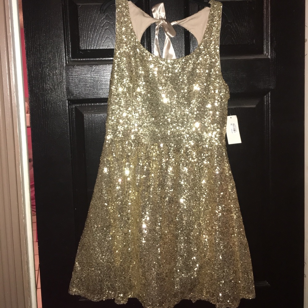 Gold Sparkly Dress