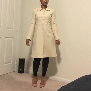 Ivory coat. Amazing condition. Rarely worn.