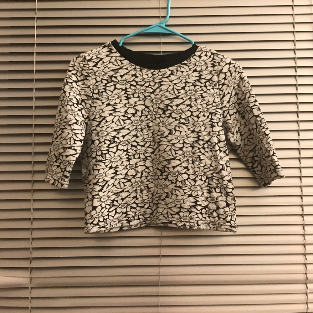 Top Shop black and white top.