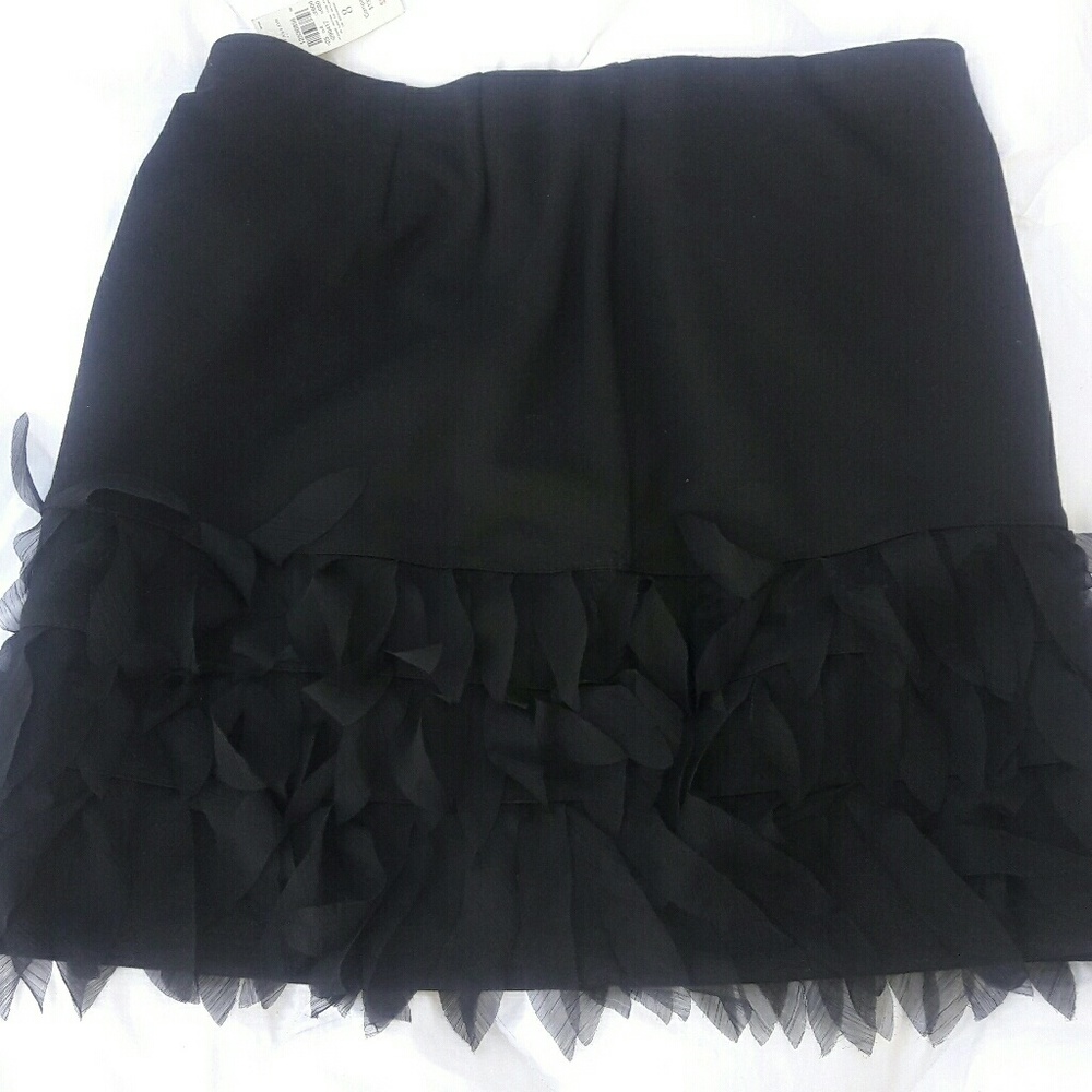 Black mini skirt