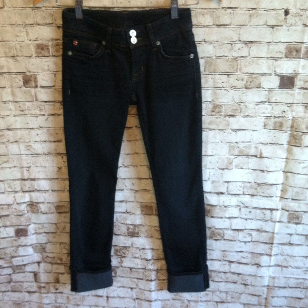 Hudson "Ginny" Cuffed Straight Jeans - Picture 2 of 4