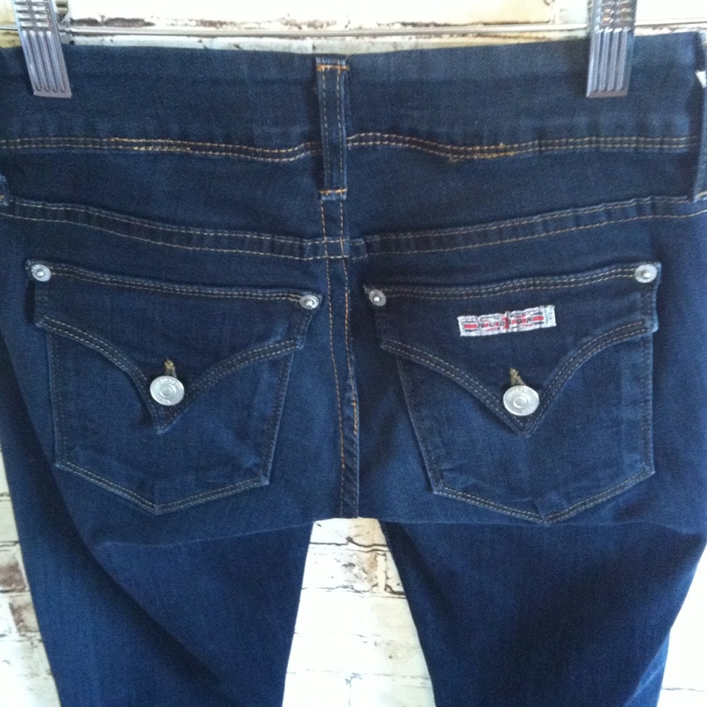 Hudson "Ginny" Cuffed Straight Jeans - Picture 3 of 4