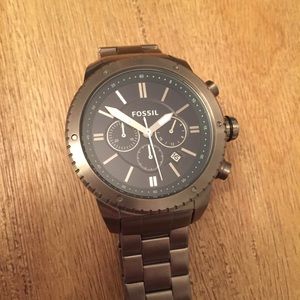 Fossil Gunmetal and Navy Watch