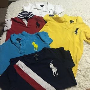 Polo Ralph Lauren 5 shirts for boy size 7