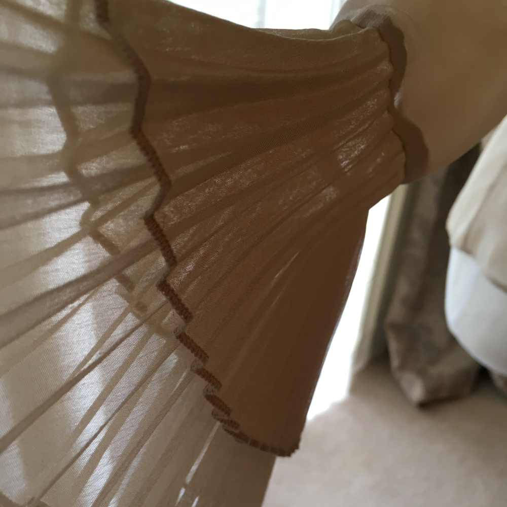 SOLD—-Sheer two layered flare sleeved blouse